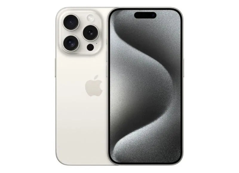 Apple iPhone 15 Pro 5G (8GB/128GB) White Titanium Refurbished με 100% μπαταρία - Εξαιρετικό - 3 χρόνια εγγύηση