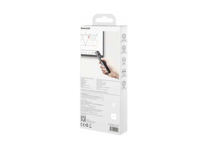 BASEUS ORANGE DOT WIRELESS LASER POINTER (GRAY)