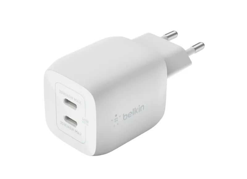 BELKIN 45W DUAL USB-C GAN WALL CHARGER ΟΙΚΙΑΚΟΣ ΦΟΡΤΙΣΤΗΣ