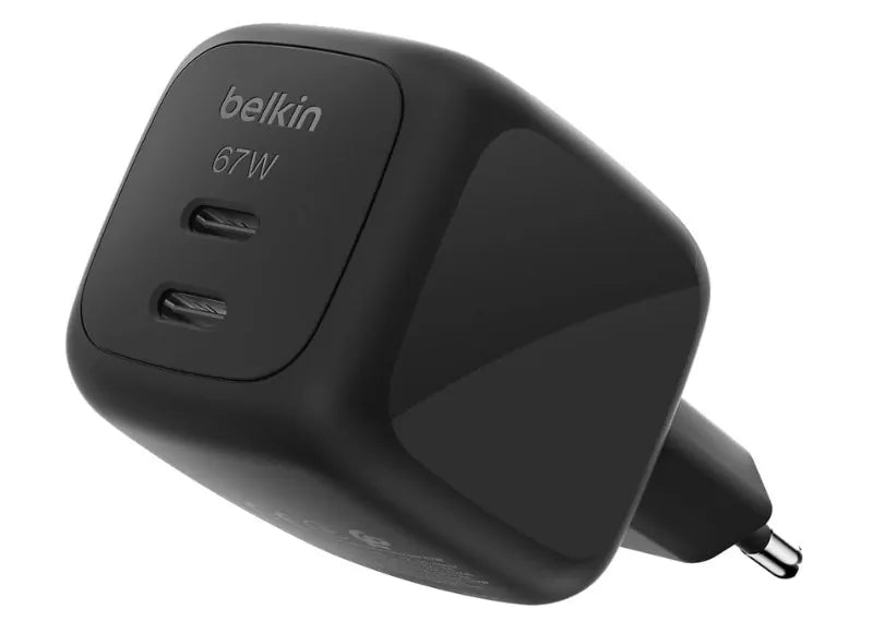 BELKIN SMARTPROTECT DUAL USB-C GAN ΦΟΡΤΙΣΤΗΣ 67W ΜΑΥΡΟΣ