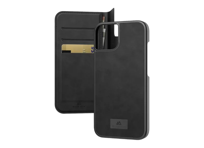 BLACK ROCK 2 IN 1 WALLET APPLE IPHONE 14 PREMIUM LEATHER (BLACK)