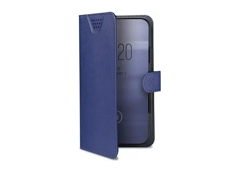 Celly Case Universal Book Wally Unica L Up to 4.5" Blue