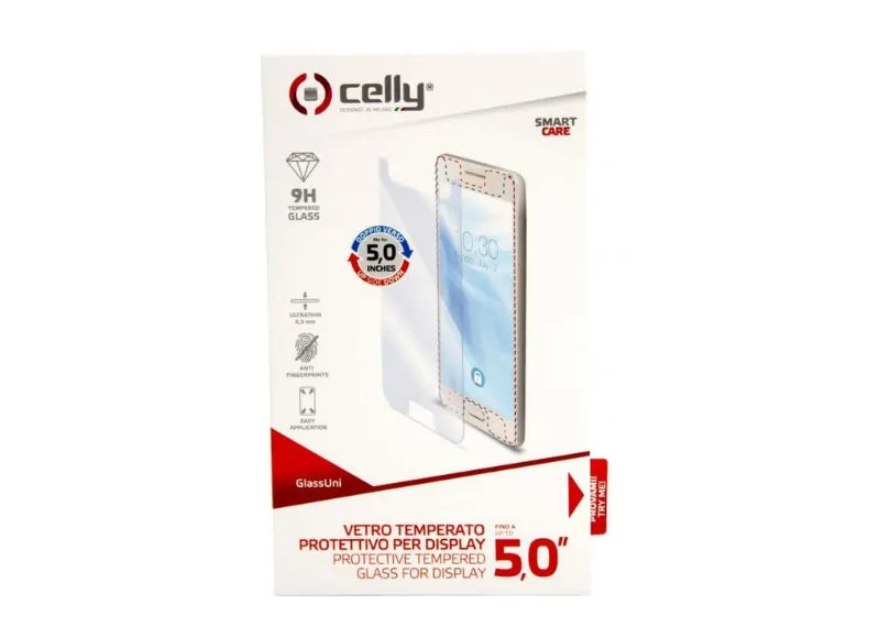 CELLY TEMPERED GLASS - UNIVERSAL (UP TO 4.5")