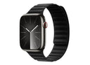 Devia Λουράκι Deluxe Series Magnetic Fiber για Apple Watch 44/45/46/49mm Μαύρο