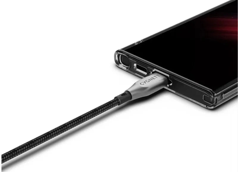 CYGNETT ARMOURED USB-C TO USB-A CABLE 1M (BLACK)