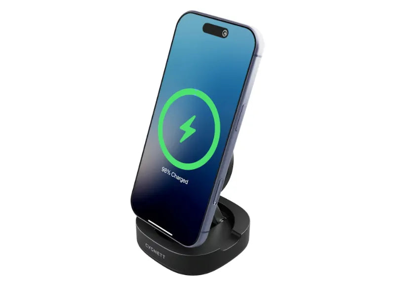 CYGNETT CHARGEBASE QI2 FOLDABLE MAGNETIC WIRELESS CHARGER (BLACK)