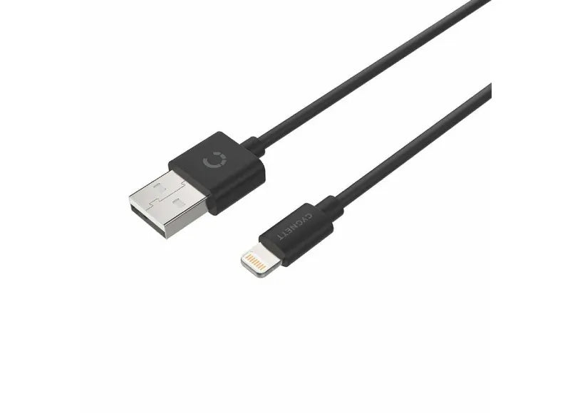 CYGNETT ESSENTIALS LIGHTNING TO USB-A CABLE 10CM (BLACK)