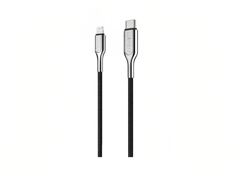 CYGNETT LIGHTNING TO USB-C ARMOURED CABLE 1M (BLACK)