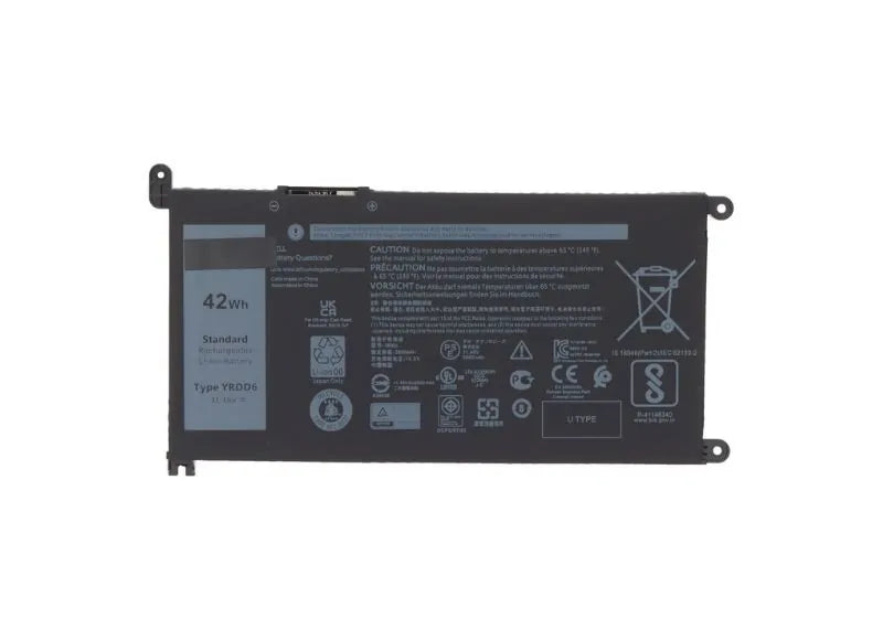 DELL 3582 / 3593 / 3793 / 5493 / 5584 / 5593 / 5480 / 5590 / 5594 BATTERY YRDD6 (OEM)