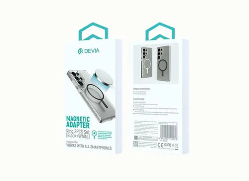 Devia Μεταλλικό Δαχτυλίδι Φόρτισης 2 Pcs Set
