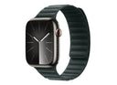 Devia Strap Deluxe Series Magnetic Fiber for Apple Watch 44/45/46/49mm Dark Green
