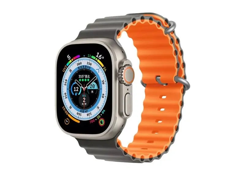 DEVIA DELUXE SERIES SPORT 6 SILICONE BAND APPLE WATCH 42 / 44 / 45 / 49mm STRAP (GREY)