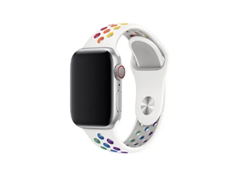 DEVIA DELUXE SPORT SERIES 2 STRAP FOR APPLE WATCH 42 / 44 / 45mm (RAINBOW)