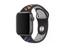 DEVIA DELUXE SPORT SERIES 2 BAND STRAP FOR APPLE WATCH 42 / 44 / 45 / 49mm (BLACK/RAINBOW)