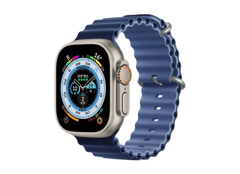 DEVIA DELUXE SPORT SERIES 6 BAND STRAP FOR APPLE WATCH 42 / 44 / 45 / 49mm (DEEP BLUE)