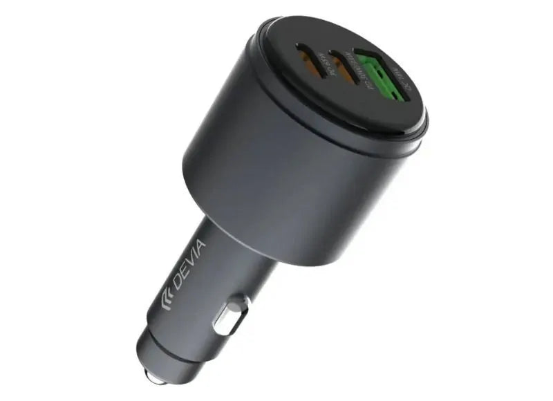 DEVIA EXTREME SPEED SERIES USB+DUAL C 116W METAL FULL COMPATIBLE FAST CAR CHARGER