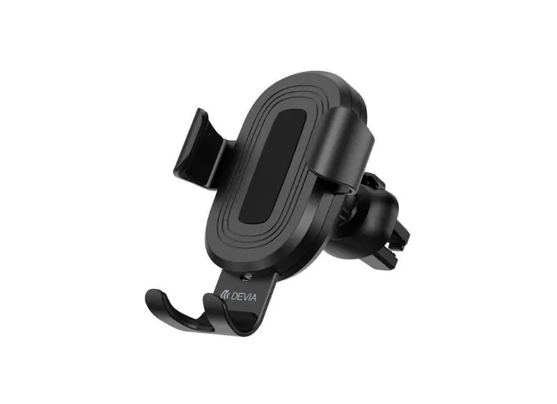 DEVIA GRAVITY SENSOR CAR AIR VENT WIRELESS CHARGER & PHONE HOLDER (10W) (BLACK)