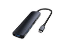 Devia USB Hub USB x3, USB-C Card Reader 5-in-1 Μαύρο