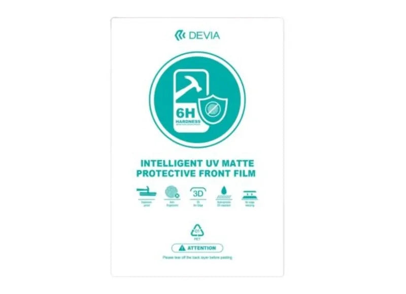 Devia Τζάμι Προστασίας Οθόνης Intelligent UV Matte Protective Front Film 0.19ΜΜ