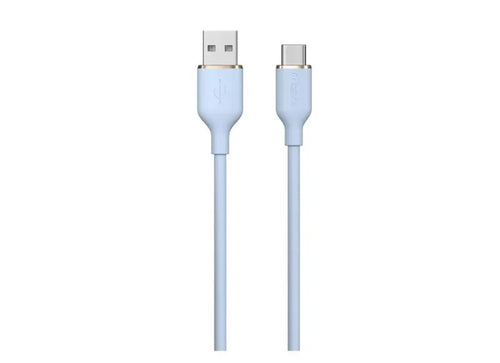 DEVIA JELLY SERIES A SILICONE CABLE USB TO LIGHTNING (2.4A 1.2M) - BLUE