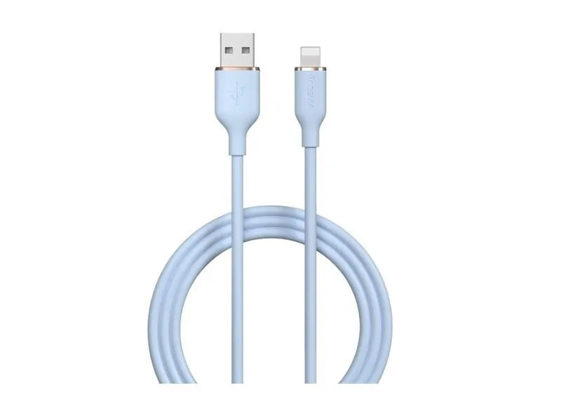 DEVIA JELLY SERIES A SILICONE CABLE USB TO LIGHTNING (2.4A 1.2M) - BLUE