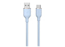 DEVIA JELLY SERIES EC629 USB-A TO USB-C SILICONE 1.2M CABLE (BLUE)