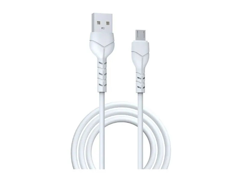 DEVIA KINTONE SERIES CHARGING CABLE 1M (2,1A) - MICRO USB - WHITE
