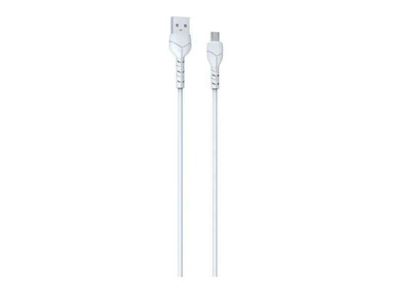 DEVIA KINTONE SERIES CHARGING CABLE 1M (2,1A) - MICRO USB - WHITE