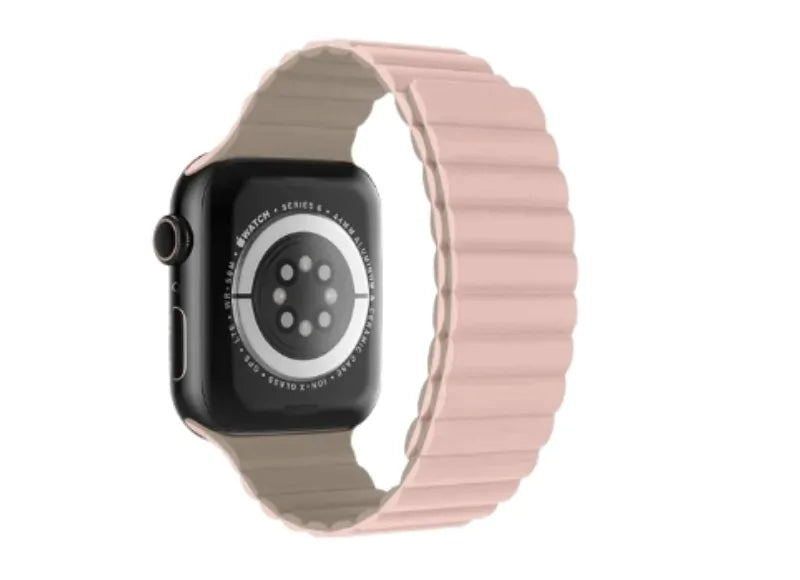 Devia Strap Stardust Silicone Magnetic for Apple Watch Pink