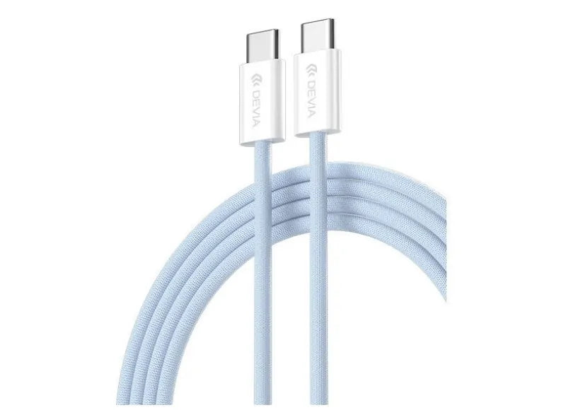 Devia Cable Smart Series USB-C to USB-C PD 60W Fast Woven 1m Blue