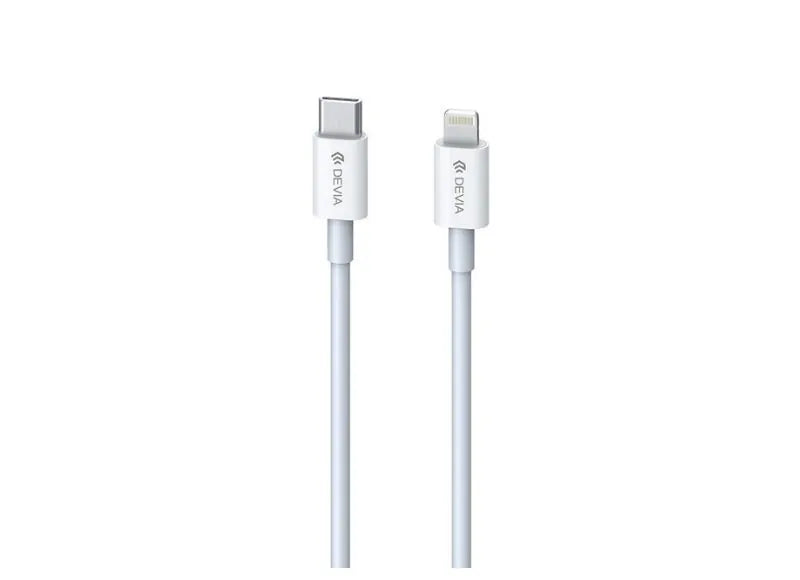 DEVIA SMART SERIES PD CHARGING CABLE 1M (20W) - LIGHTNING - WHITE