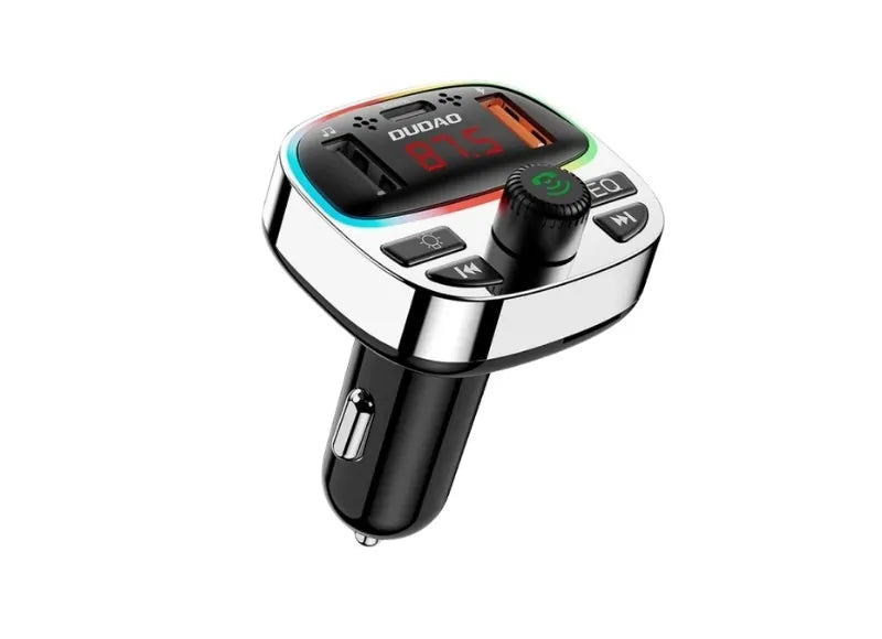 DUDAO R2PRO+ FM TRANSMITTER PD25W BLUETOOTH CHARGER ΦΟΡΤΙΣΤΗΣ ΑΥΤΟΚΙΝΗΤΟΥ (BLACK SILVER)