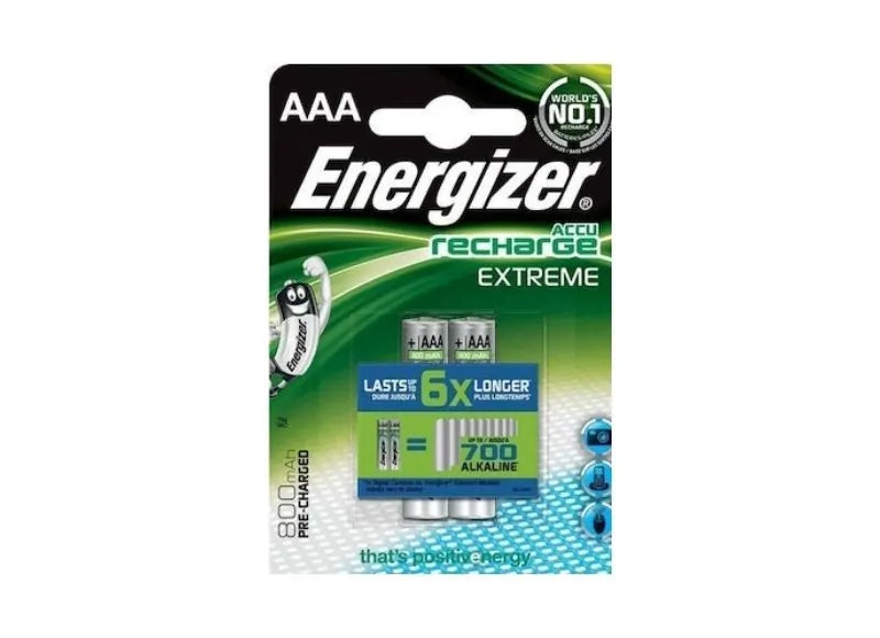 ENERGIZER EXTREME HR03 RECHARGEABLE BATTERY 800mAh - AAA (2τεμ.)