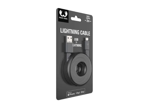 Fresh 'n Rebel Καλώδιο Fabriq USB σε Lightning 2.0m Storm Grey