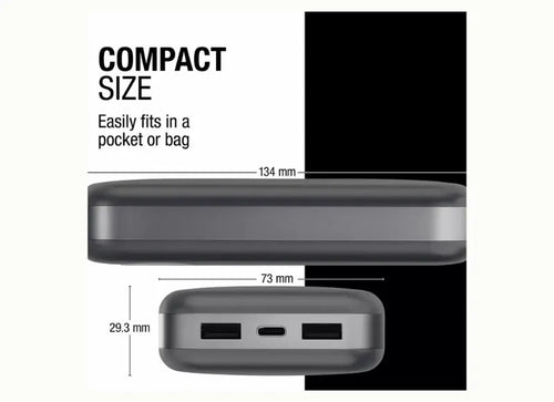 Fresh 'n Rebel Powerbank 20000mAh 20W Power Delivery Storm Grey