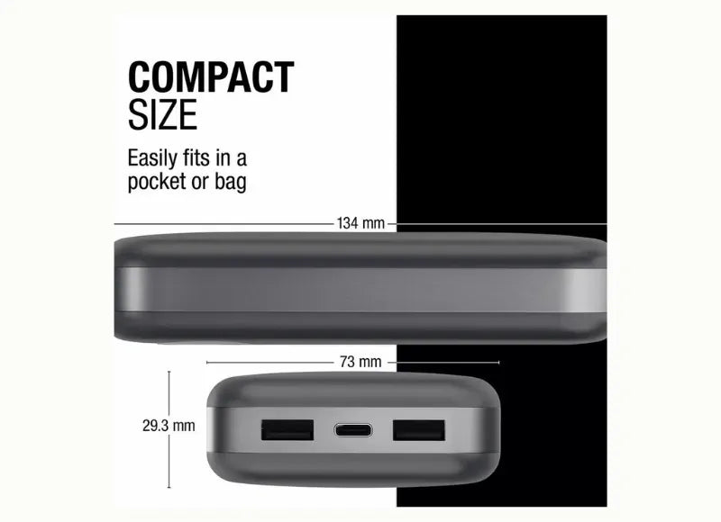 Fresh 'n Rebel Powerbank 20000mAh 20W Power Delivery Storm Grey