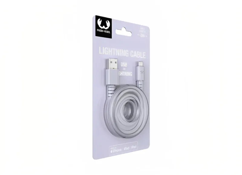 Fresh 'n Rebel Καλώδιο USB Apple Lightning Fabriq 2.0m Dreamy Lilac