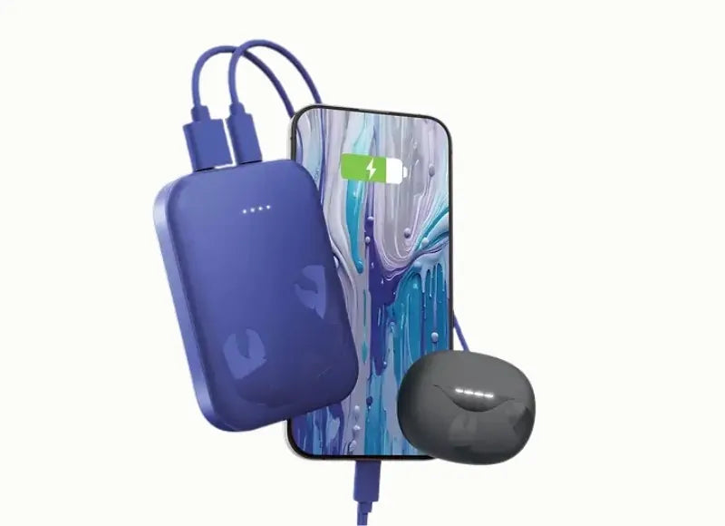 FRESH 'N REBEL WIRELESS POWERBANK 10000 mAh USB-C ULTRA FAST CHARGING & 20W PD(TRUE BLUE)