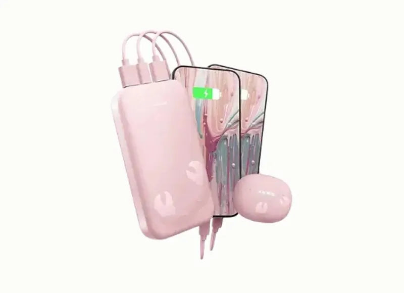 FRESH 'N REBEL WIRELESS POWERBANK 20000 mAh USB-C ULTRA FAST CHARGING & 20W PD (PASTEL PINK)