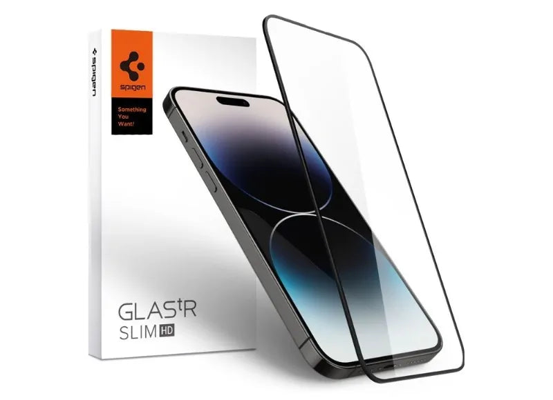 FULL COVER HD TEMPERED GLASS FOR IPHONE 14 PRO (BLACK)