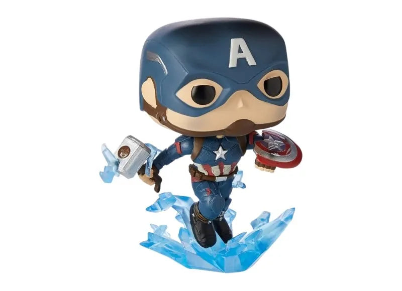 Funko Φιγούρα Pop! Marvel: Avengers Endgame Captain America With Broken Shield & Mjolnir Bobble Head 573