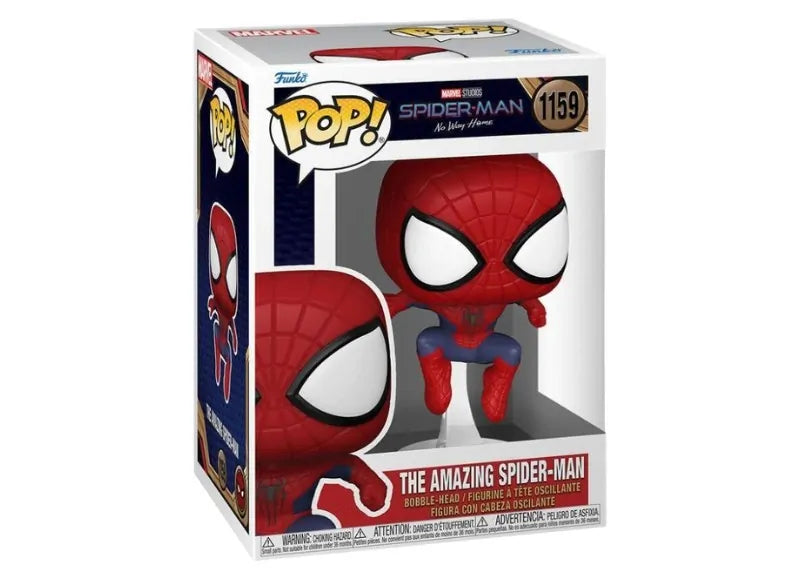 Funko Figure Pop! Marvel: Spiderman No Way Home The Amazing Spiderman Leaping Bobble-Head 1159