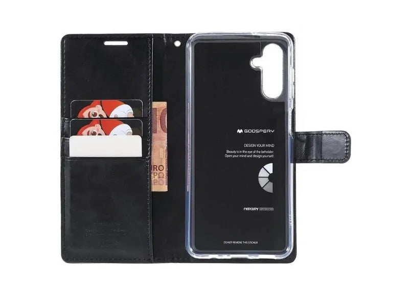 GOOSPERY BLUEMOON DIARY CASE SAMSUNG A13 5G BLACK