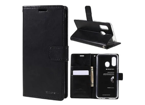 Goospery Case Bluemoon Diary for Samsung Galaxy A40 Black