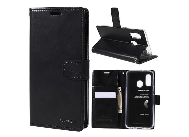 GOOSPERY BLUEMOON DIARY CASE SAMSUNG GALAXY A40 - BLACK