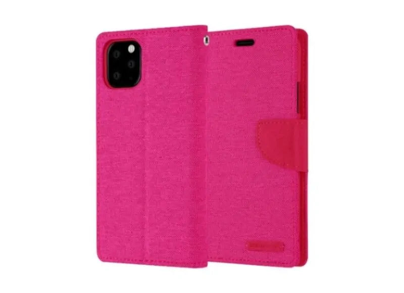 Goospery Θήκη Canvas Diary για iPhone 11 Pro Max / XS Max Ροζ