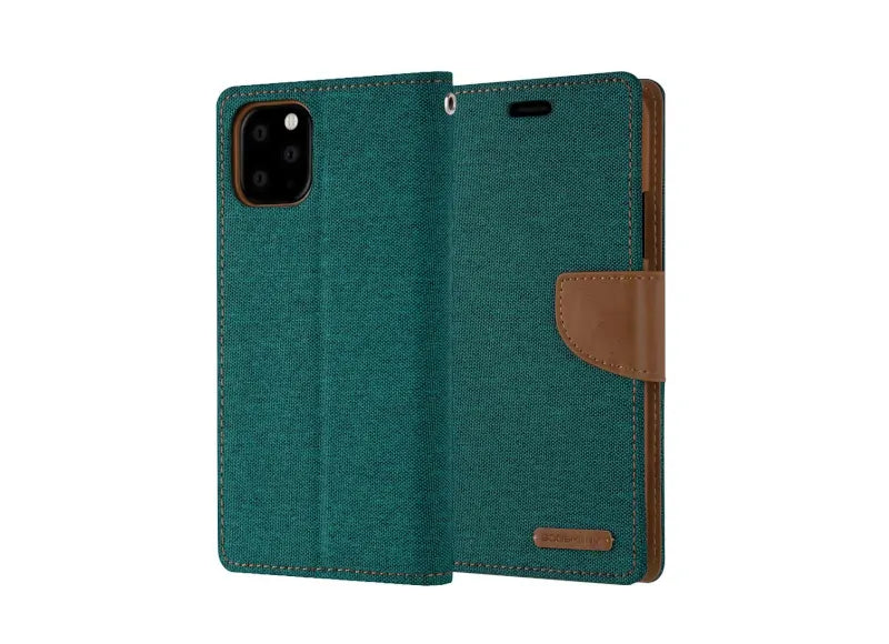 GOOSPERY CANVAS DIARY CASE IPHONE 11 PRO MAX / XS MAX - GREEN
