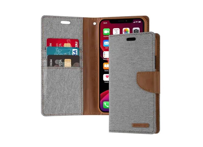 GOOSPERY CANVAS DIARY CASE IPHONE 11 PRO MAX / XS MAX - GREY