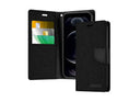 Goospery Θήκη Canvas Diary για iPhone 12 Pro Max Μαύρο