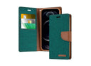Goospery Θήκη Canvas Diary για iPhone 12 Pro Max Πράσινο
